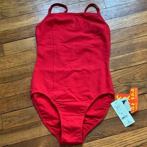 Women's red Sansha leotard